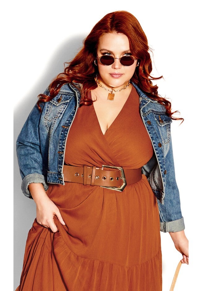 Pretty Tier Maxi Dress - toffee, BROWN, alternate image number 5