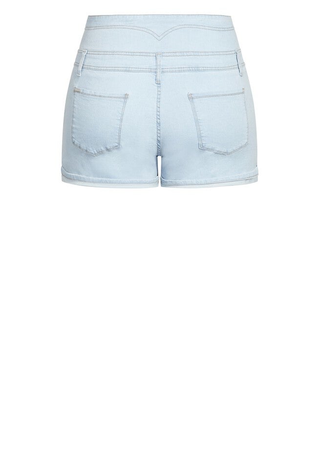 Corset Vibe Short - light denim, BLUE, alternate image number null