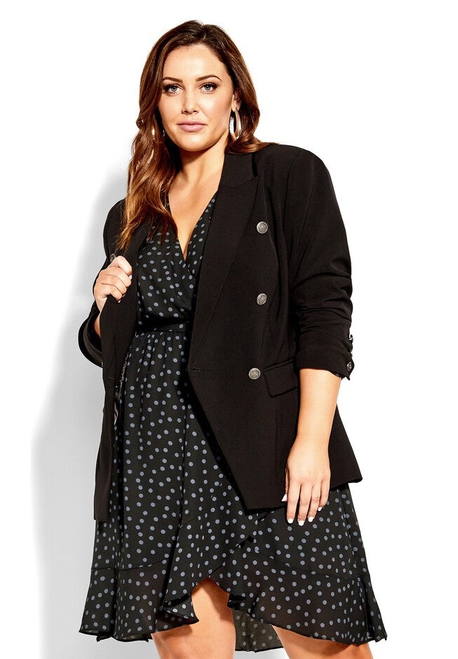 Amber Spot Dress - slate, GREY, hi-res image number null