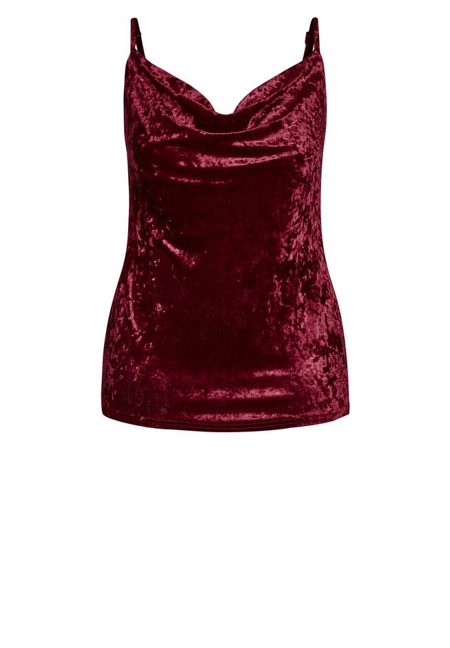 Velvet Lust Cami - ruby, RED, alternate image number null