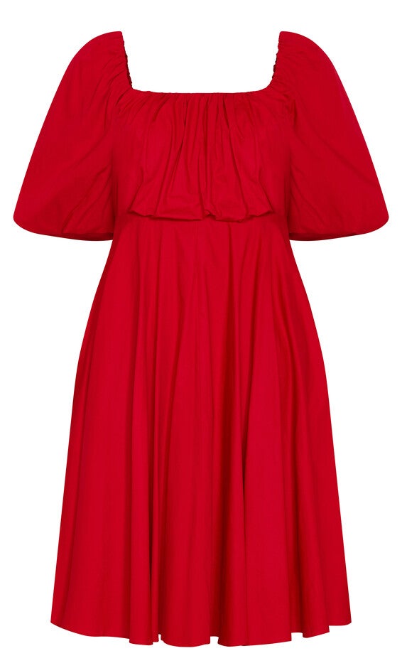 Rosabella Dress - red, RED, alternate image number null
