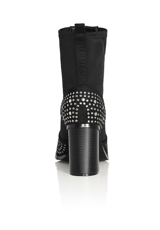 WIDE FIT Rock Stud Boot - black, BLACK, alternate image number null