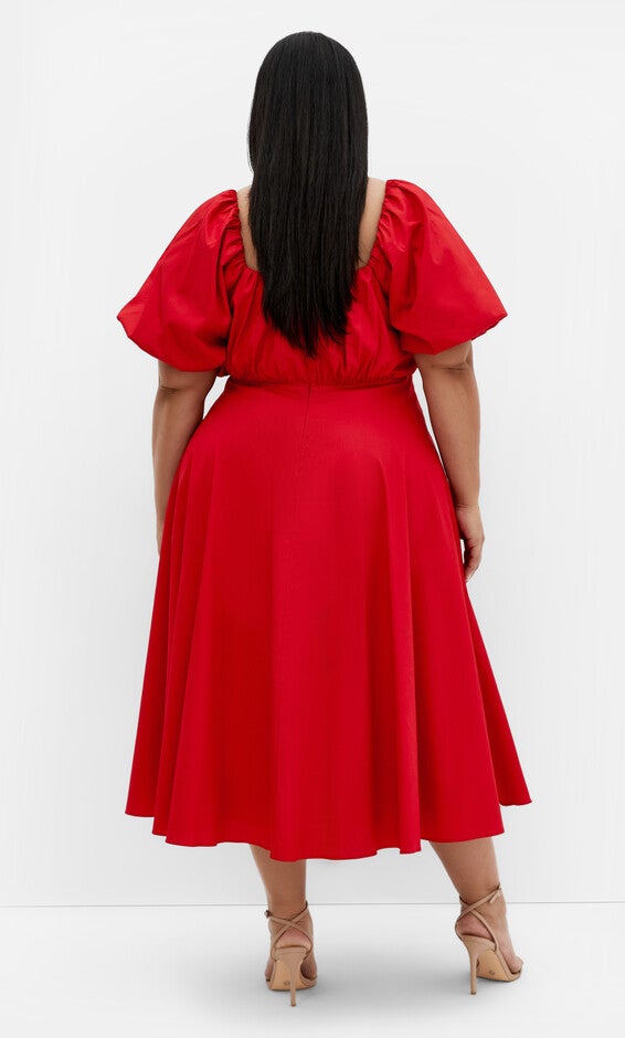 Rosabella Dress - red, RED, alternate image number null
