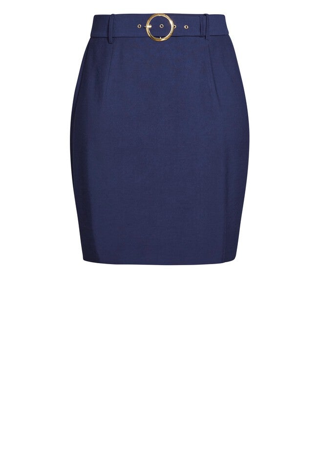 Perfect Suit Skirt - navy, BLUE, alternate image number null