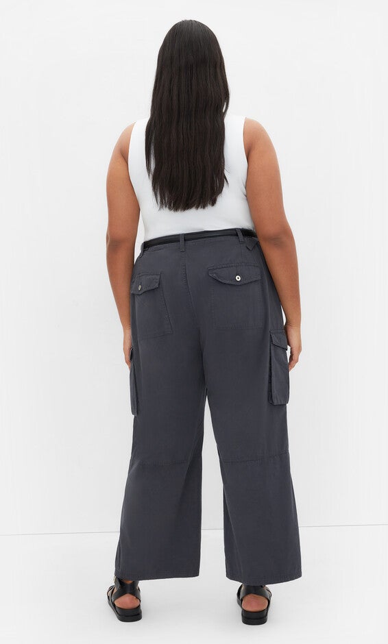 Mia Cargo Pant - steel washed, BLUE, alternate image number null