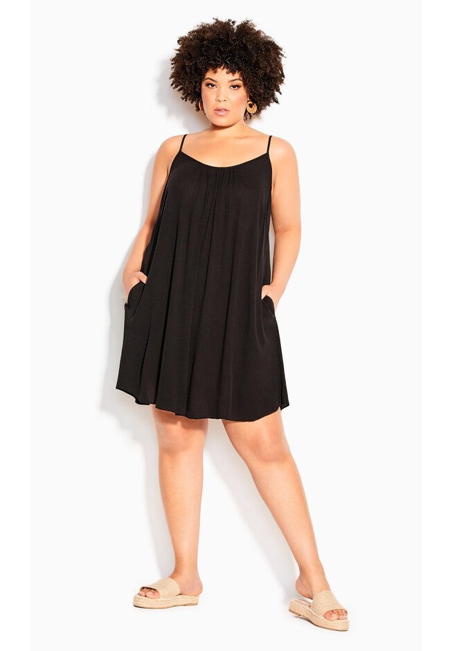 Vacation Dress - black, BLACK, hi-res image number 0