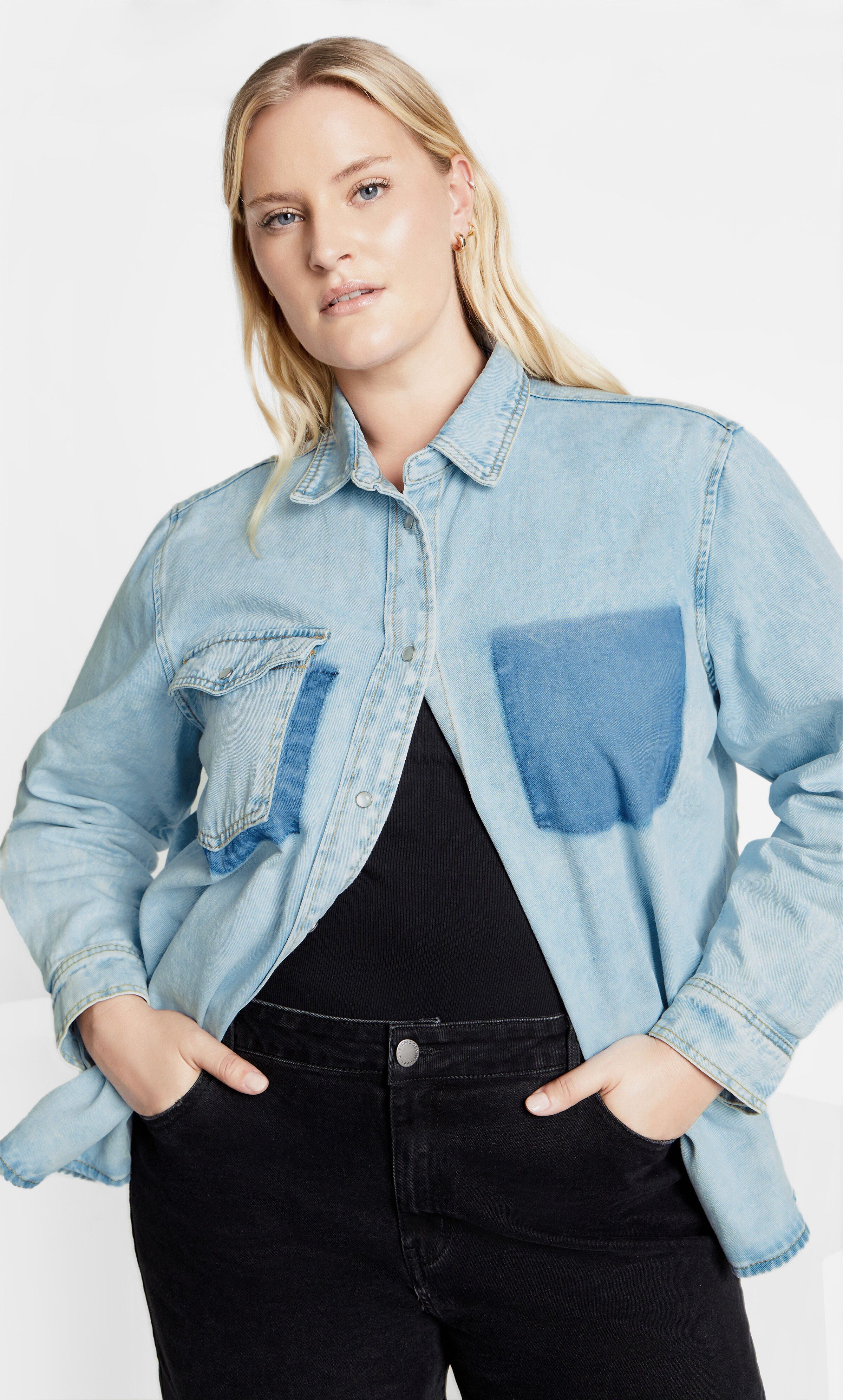 Denim Ivy Shirt - light denim, DENIM, hi-res image number 0
