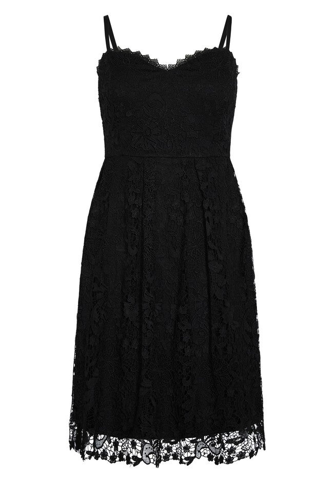 Scarlet Lace Dress - black, BLACK, alternate image number null