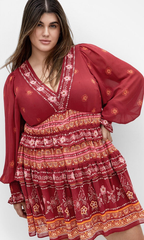 Hudson Mini Dress - rust, ORANGE, alternate image number null