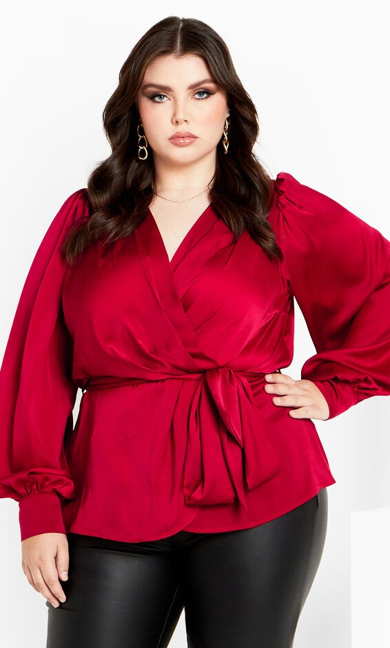 Opulent Top - cherry, RED, hi-res image number 0