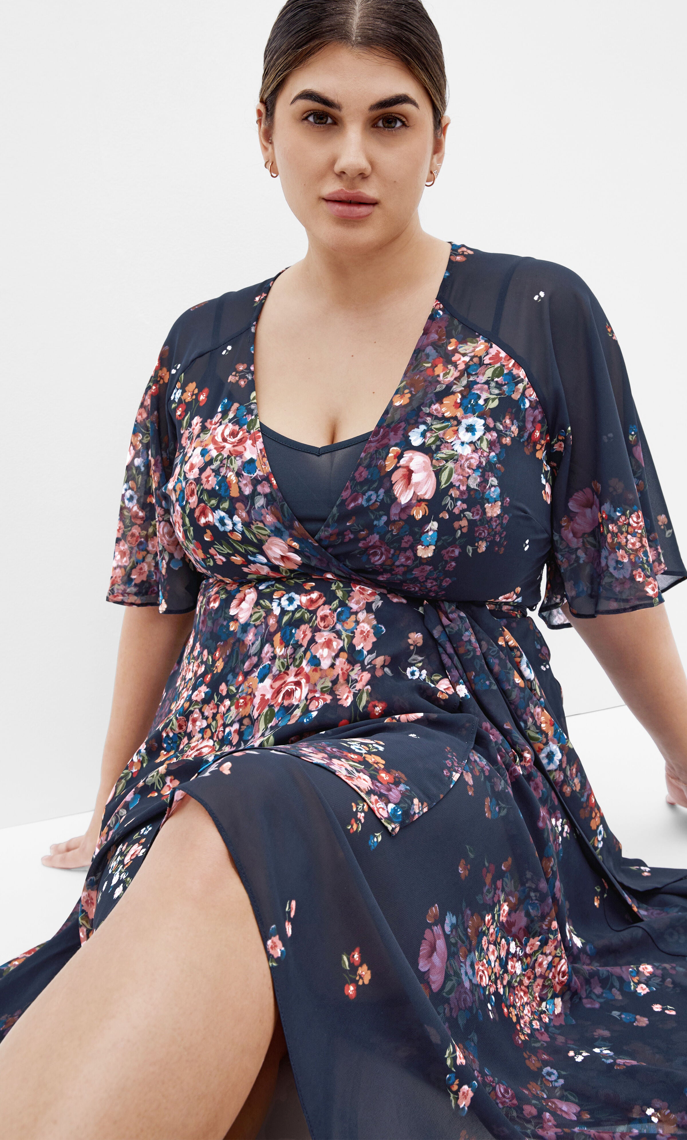 Lovers Lane Print Dress - royal blue, BLUE, alternate image number 2