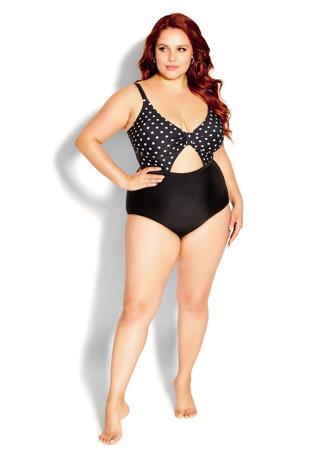 Lani Spot 1 Piece - black, BLACK, hi-res image number null