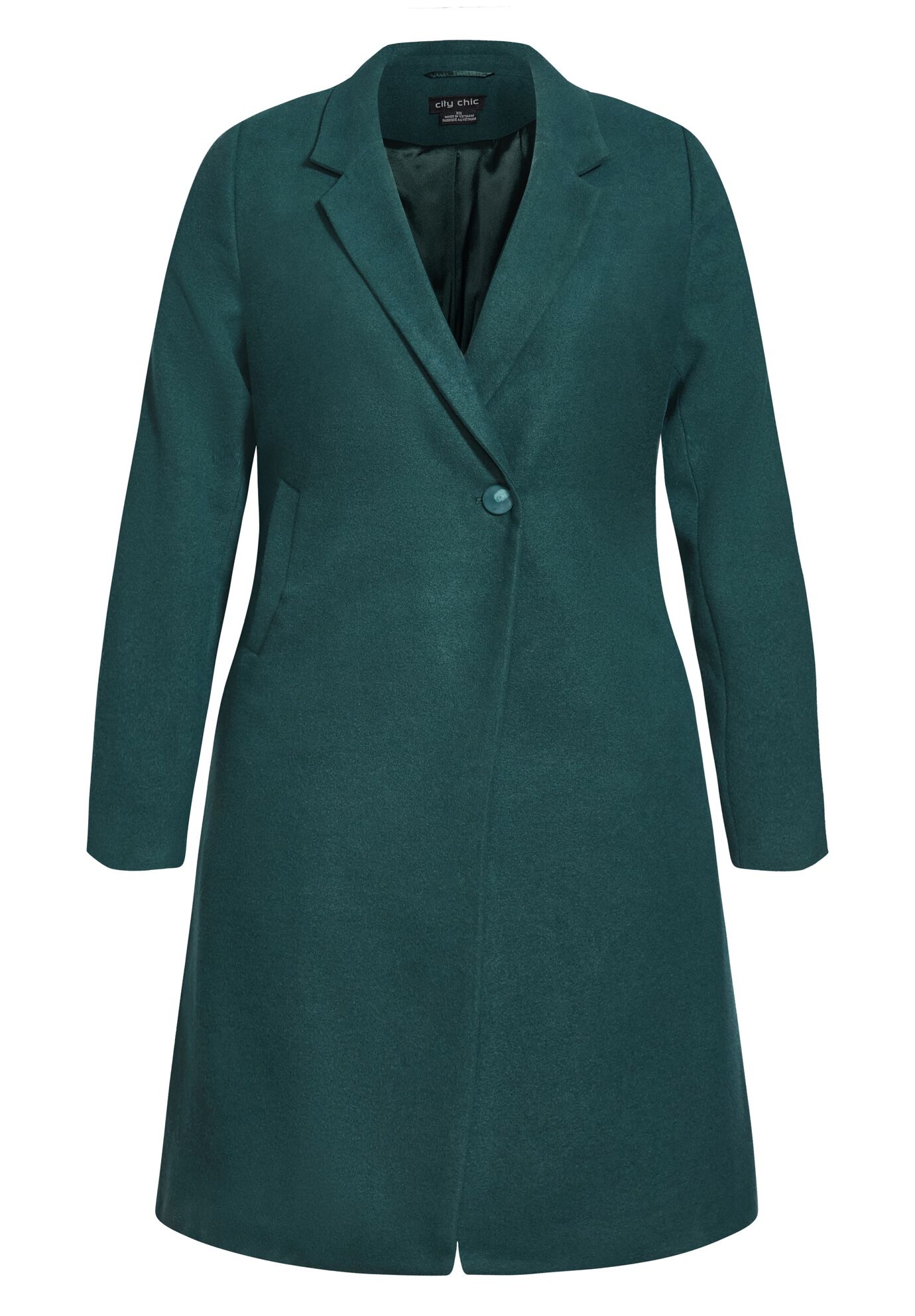 Emerald green long coat store
