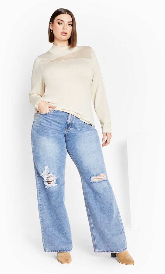 Katalina Jumper - oat, WHITE, alternate image number 2