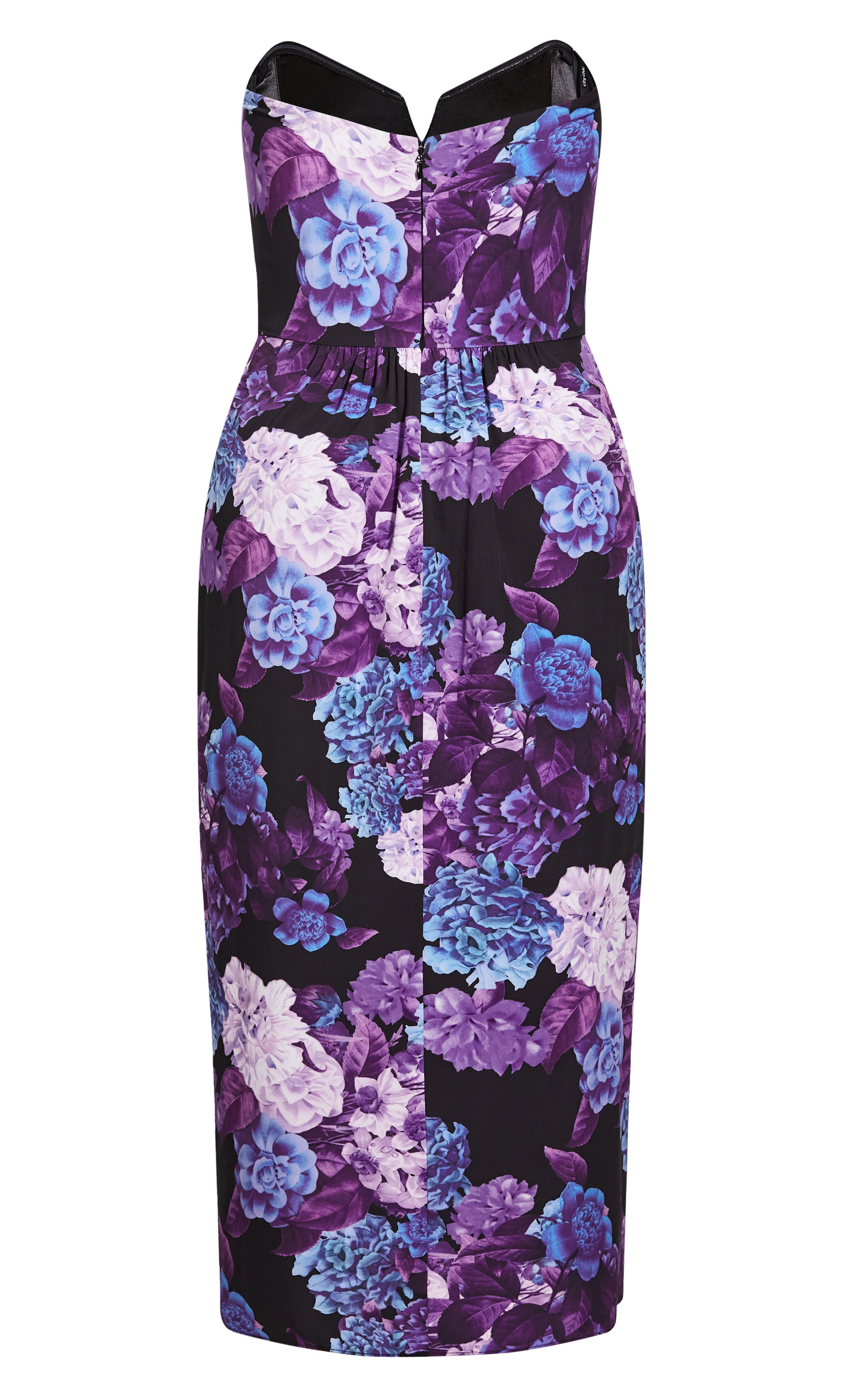 Hydrangea Maxi Dress - black, BLACK, alternate image number 6