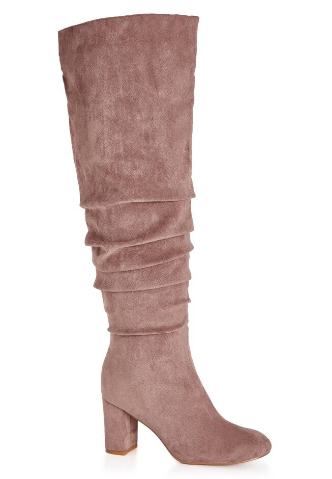 WIDE FIT Raquel Knee Boot - mushroom, MUSHROOM, hi-res image number null