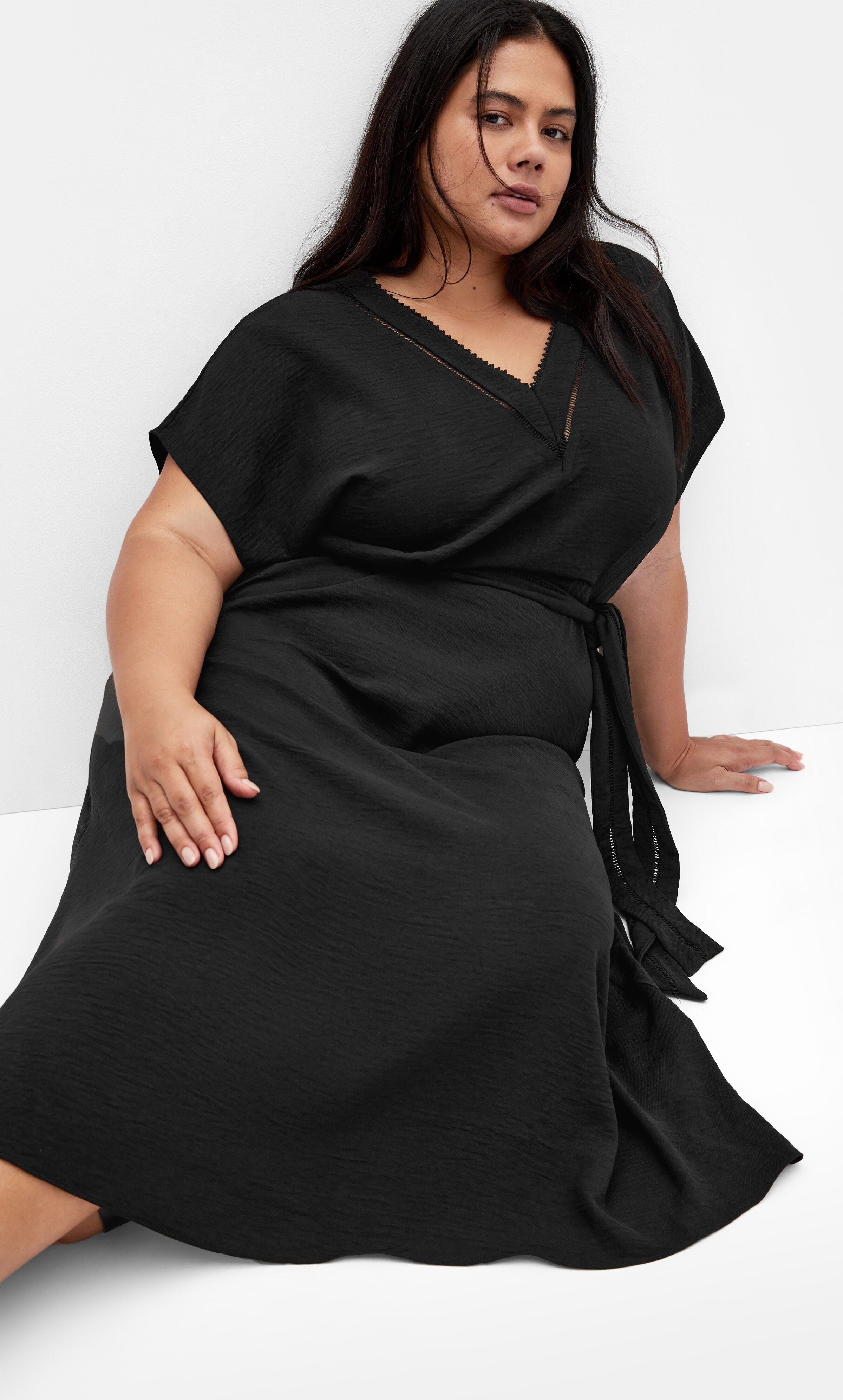 Maya Midi Dress - black, BLACK, alternate image number 4