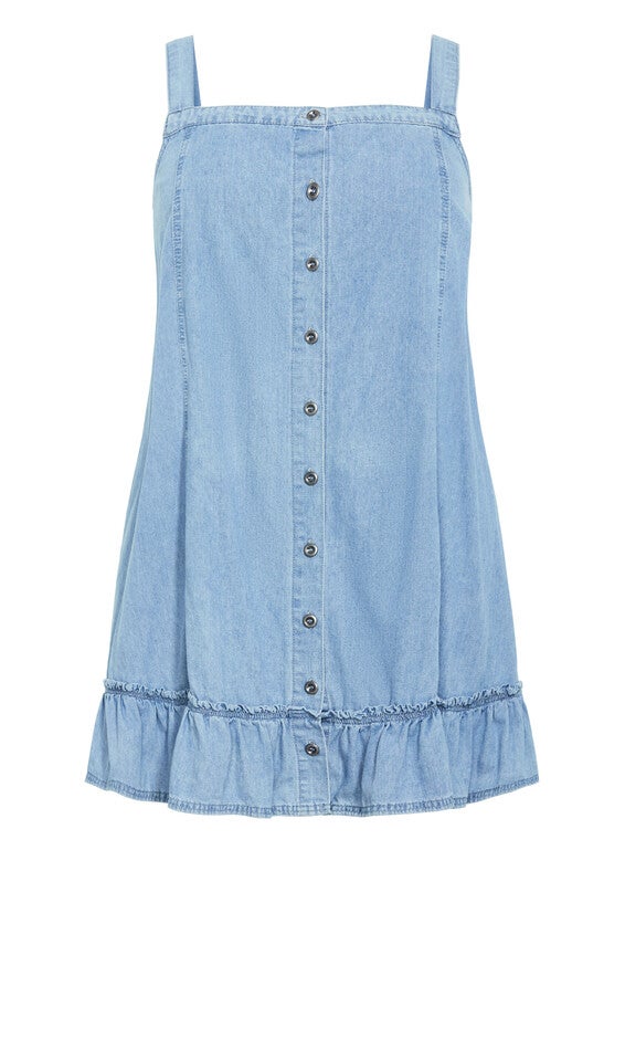 Island Denim Dress - light wash, LIGHT, alternate image number 4