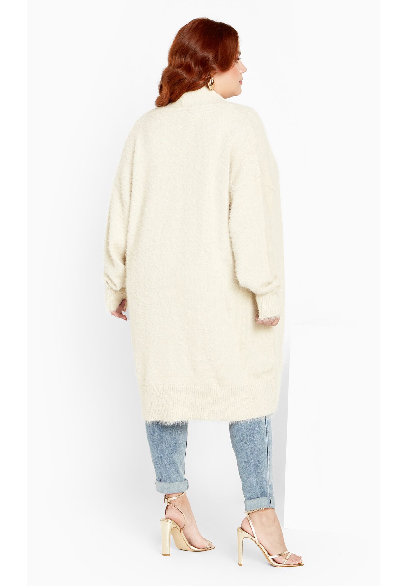 Fluffy Cardigan Cream Avenue