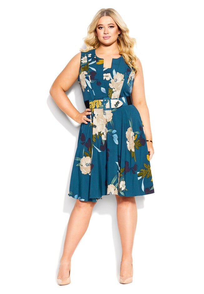 Alessia Dress - teal, BLUE, hi-res image number null