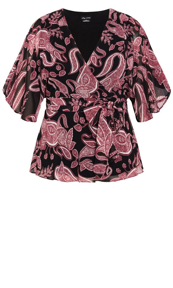Paisley Level Top - black, BLACK, alternate image number 4