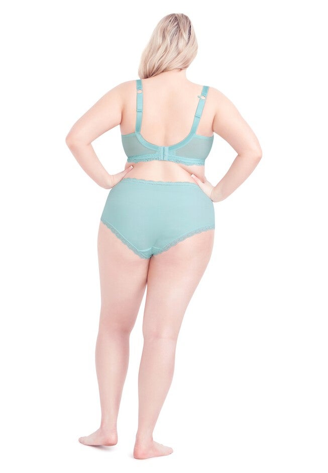 Wire Free Lace Bra - powder blue, BLUE, on-hover image number 1
