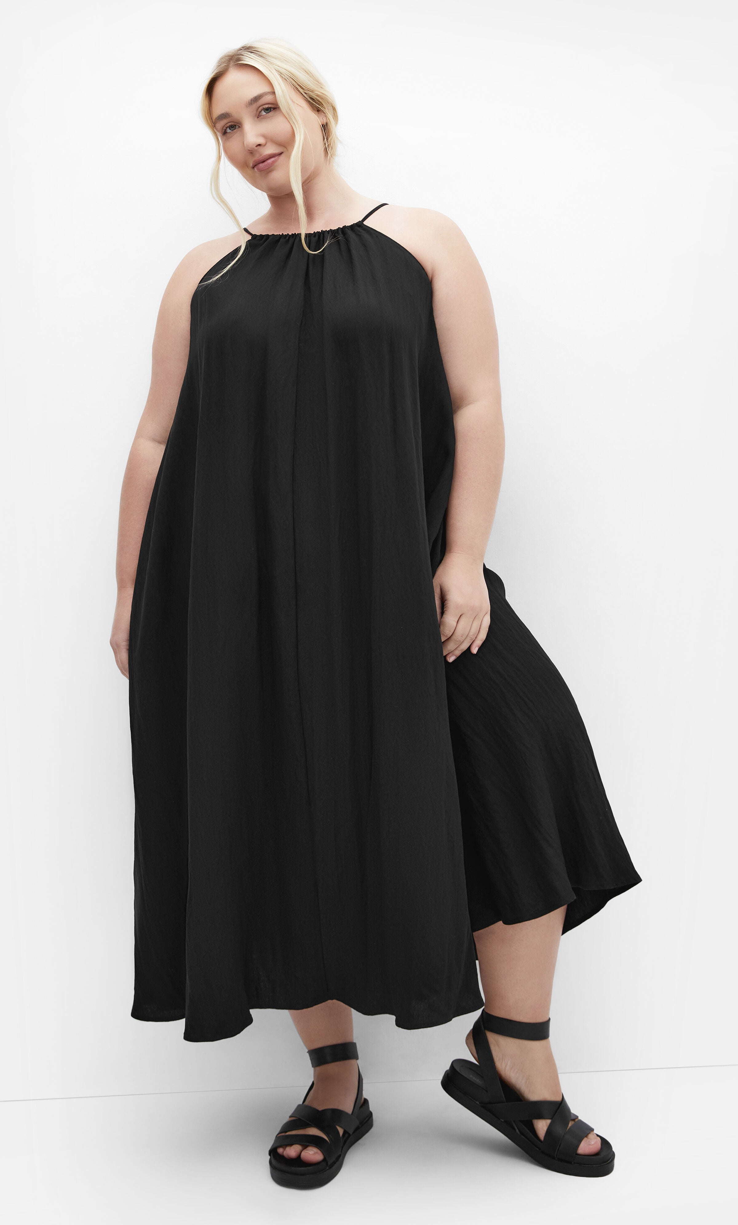 Aiza Dress - black, BLACK, hi-res image number 0