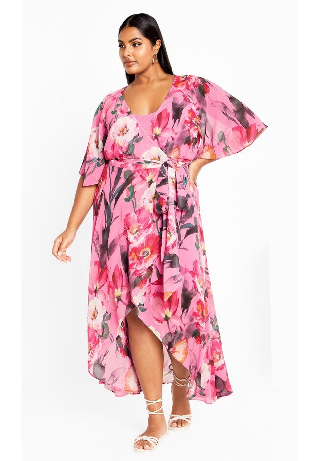 Lovers Lane Print Dress - rose, PINK, on-hover image number 1