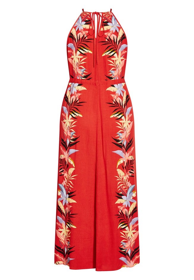 Holiday Magic Maxi Dress - tigerlily, ORANGE, alternate image number 3