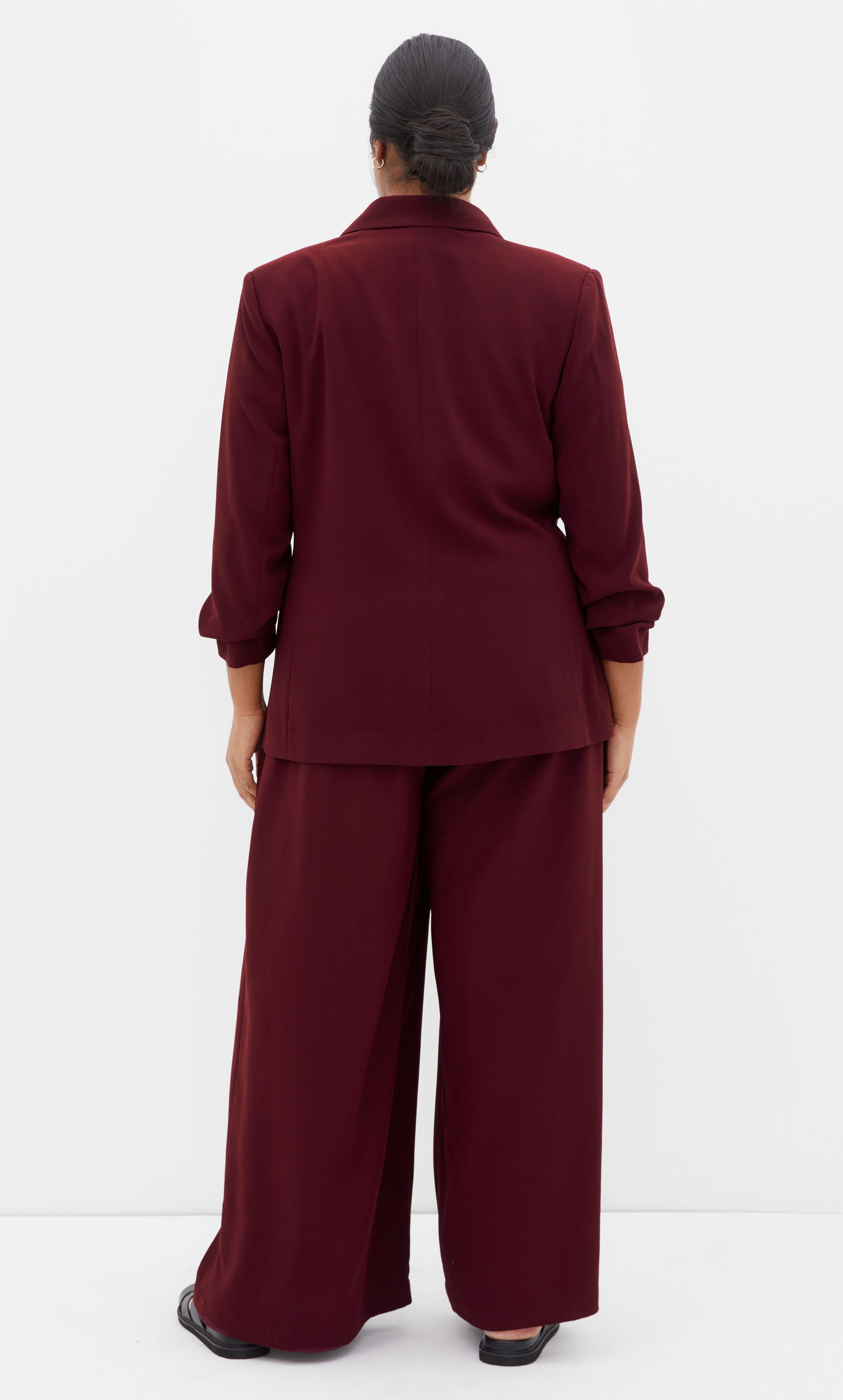 Abbie Blazer - dark cherry, RED, alternate image number 1