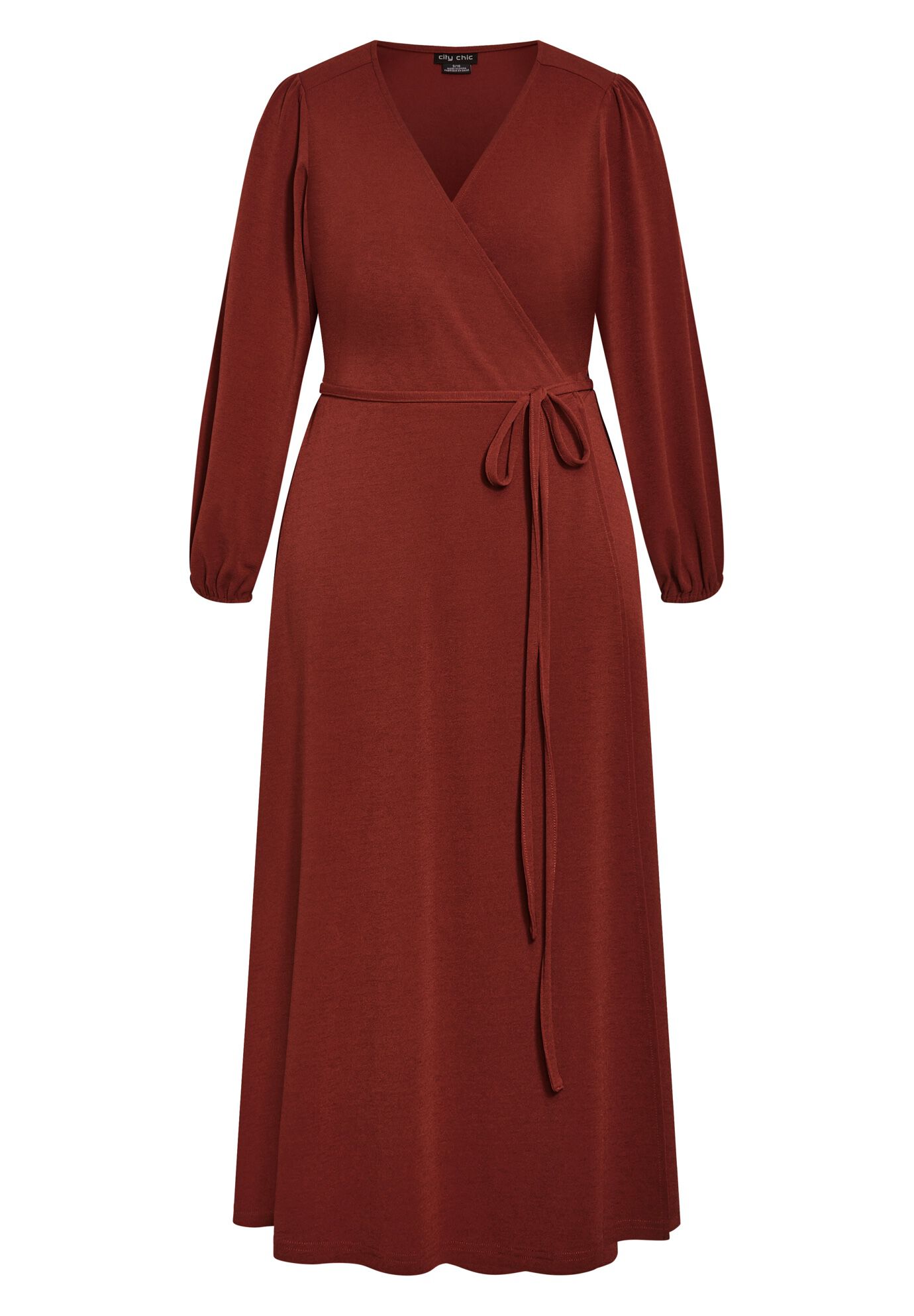 Wrap Hayden Maxi Dress - sienna, RED, alternate image number 2