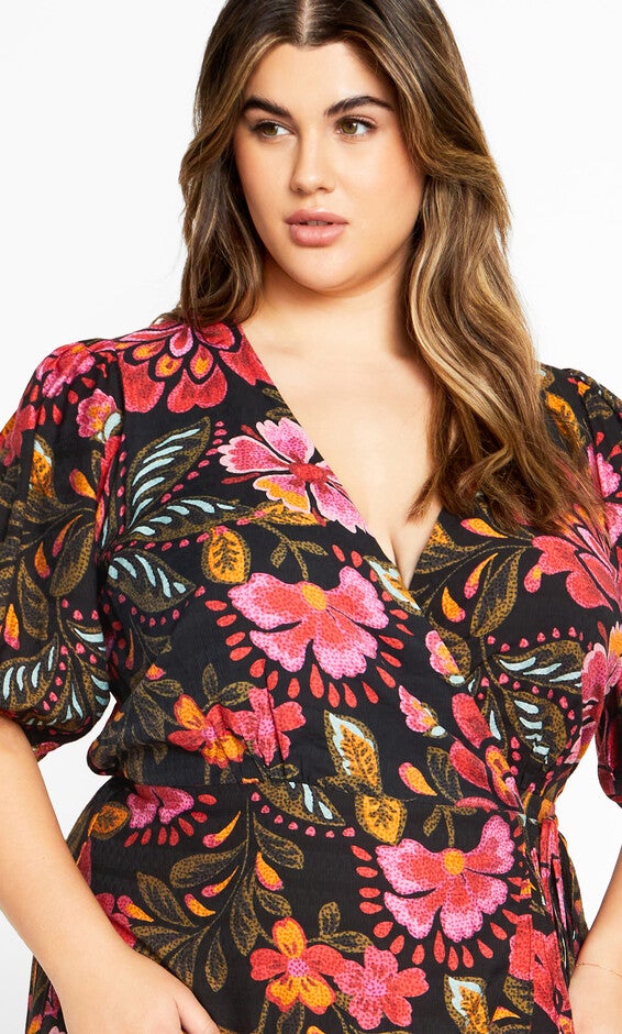 Bea Print Dress - black, RIO, alternate image number null