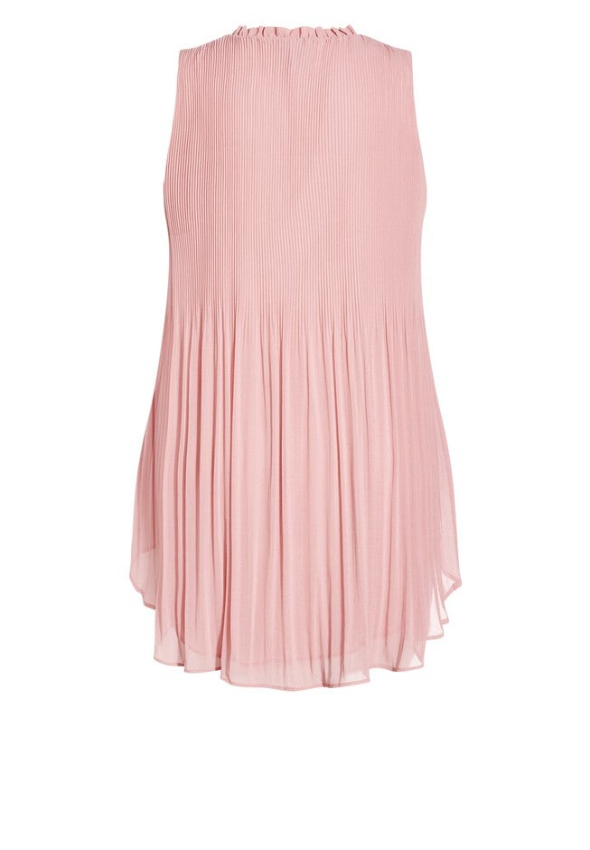 Adore Pleat Top - rose pink, PINK, alternate image number null