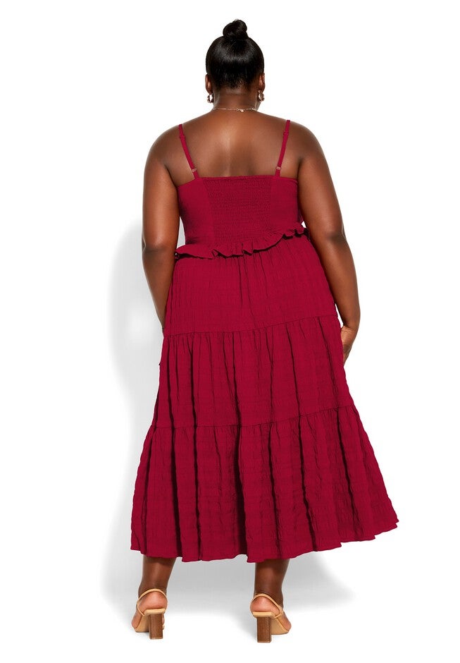 Tier Love Dress - red, RED, on-hover image number null