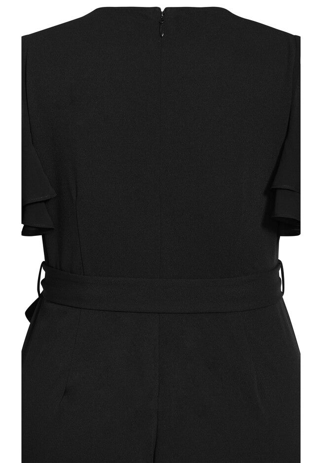 Flutter Sleeve Jumpsuit - black, BLACK, alternate image number 3