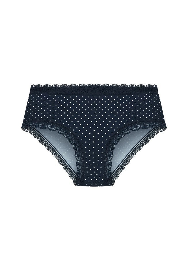 Print Cheeky Brief - navy spot, BLUE, alternate image number null