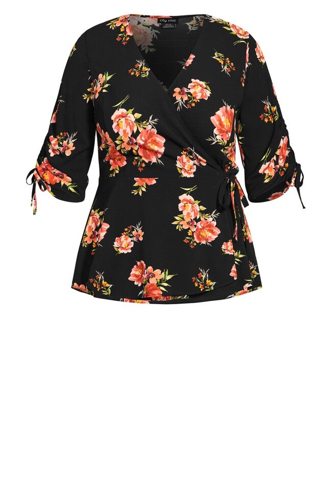 Petal Power Top - black, BLACK, alternate image number 3