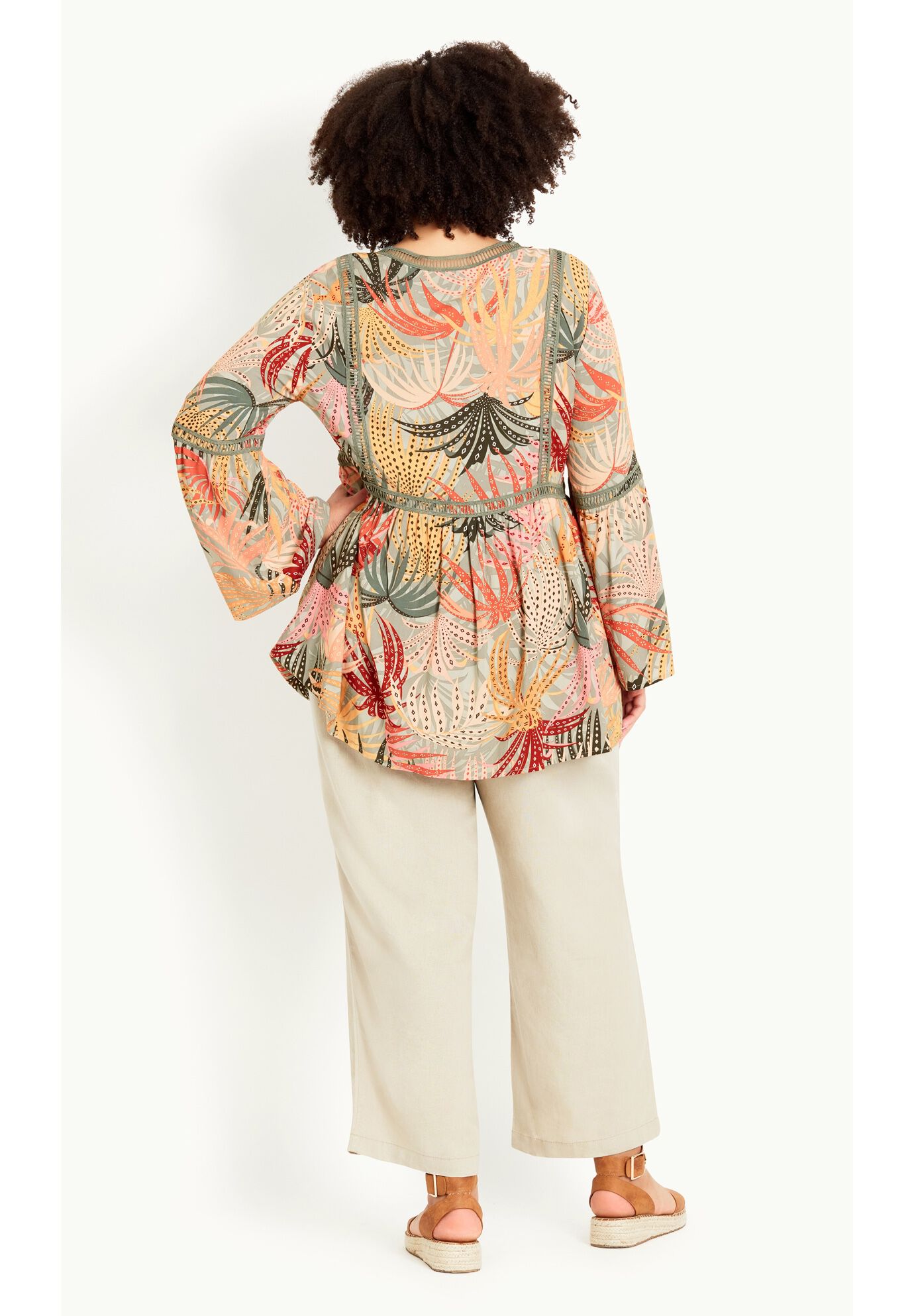 Bell Slv Print Top, PRIMROSE PATH, alternate image number 2