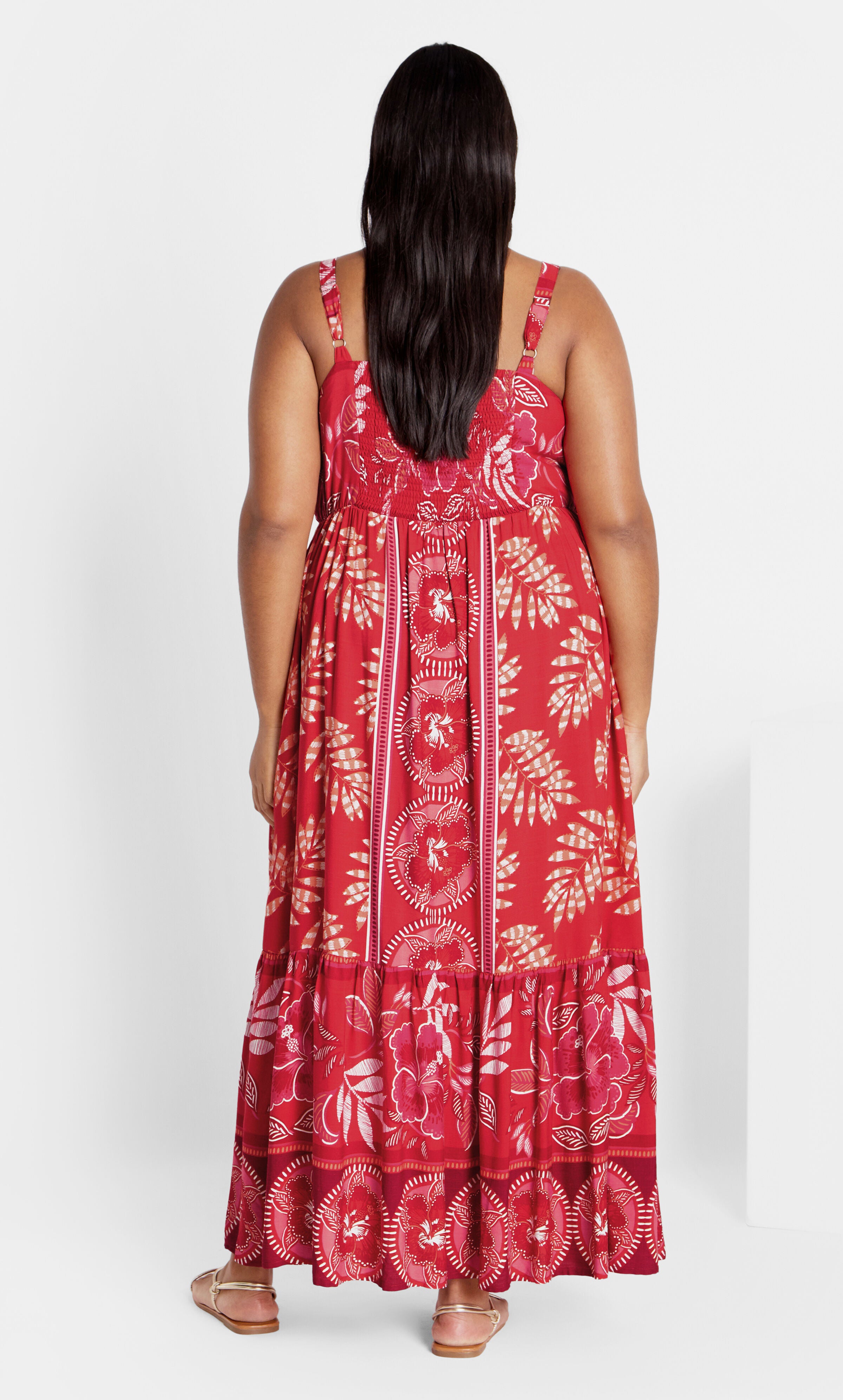 Eden Placement Maxi Dress - hibiscus, PINK, alternate image number 2