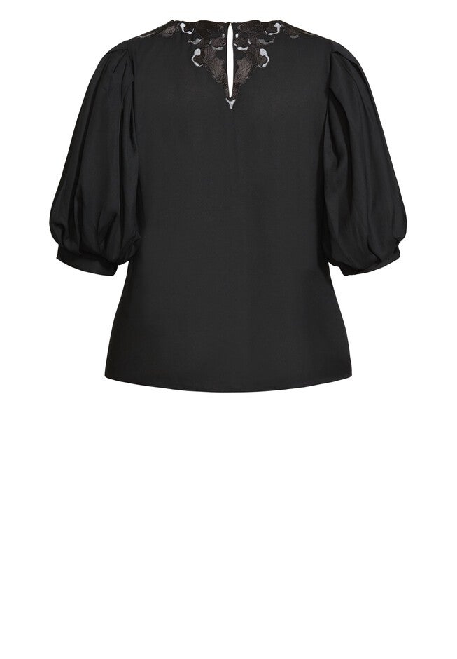 Freedom Detail Top - black, BLACK, alternate image number 4