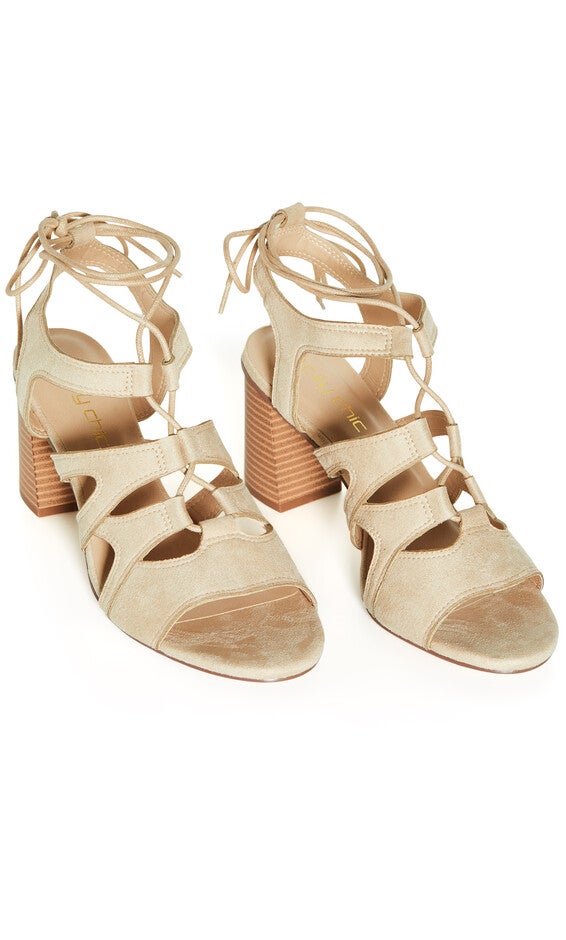 WIDE FIT Strap Lacey Heel - beige, BEIGE, alternate image number 6