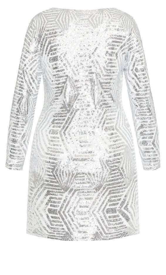 Bright Lights Dress - white, WHITE, alternate image number null