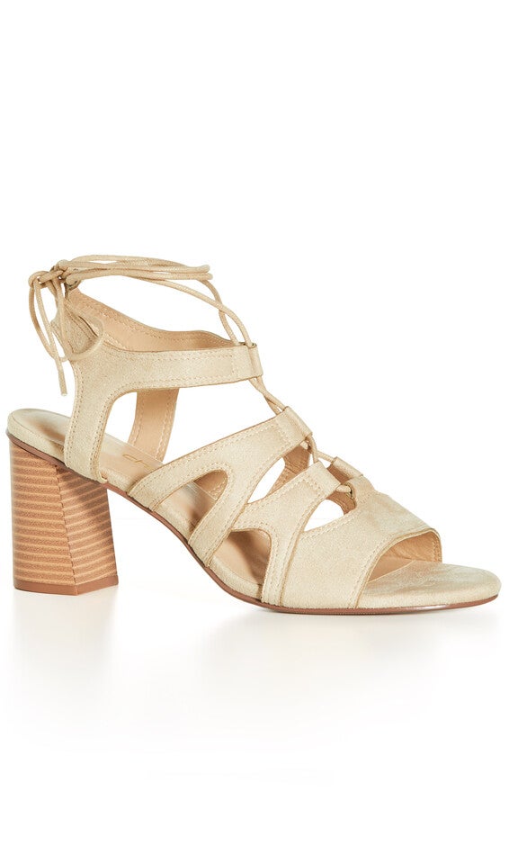 WIDE FIT Strap Lacey Heel - beige, BEIGE, hi-res image number 0