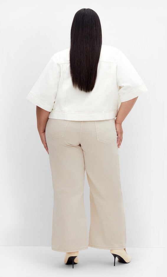 Denim Millie Jacket - ivory, CREAM, alternate image number null