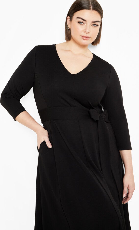 Presley Dress - black, BLACK, alternate image number null