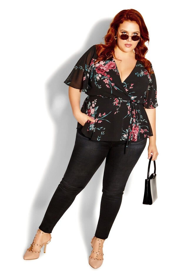 Josephine Top - black, BLACK, on-hover image number null
