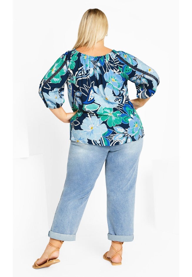 Bellini Top, INDIGO SUMMER, alternate image number 2