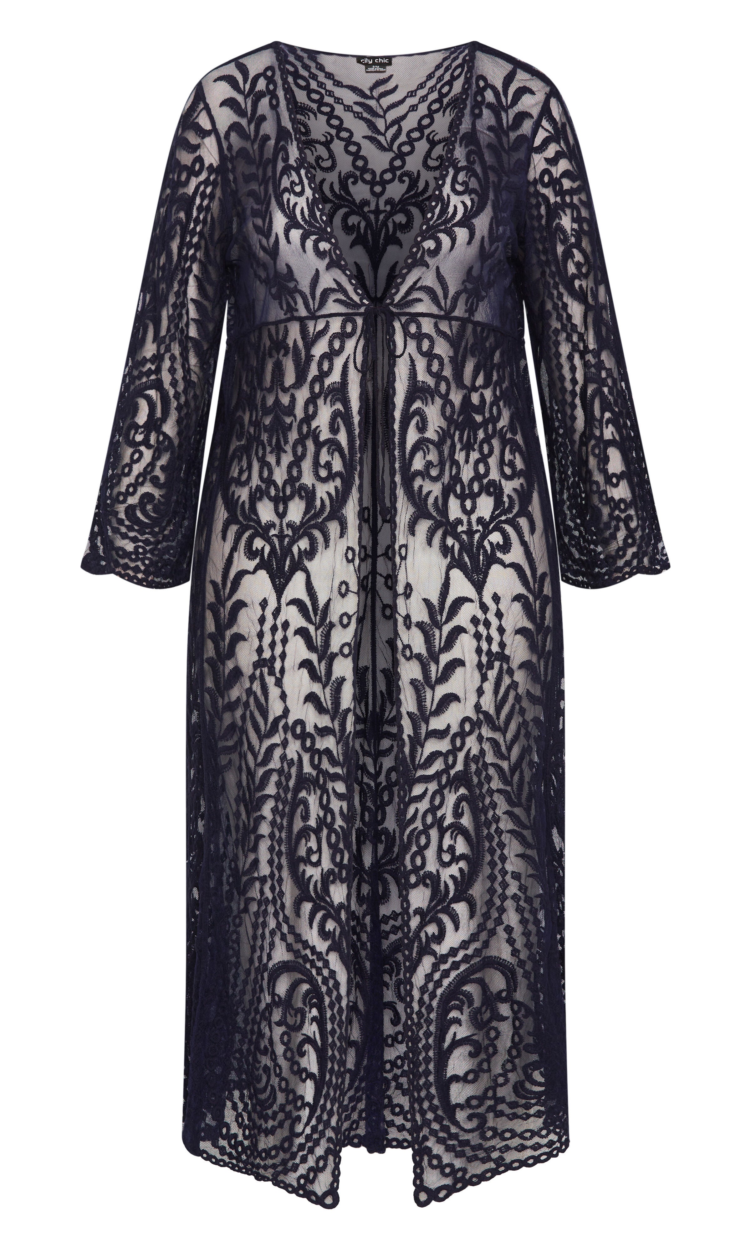 Pretty Thing Duster - navy, BLUE, alternate image number 4