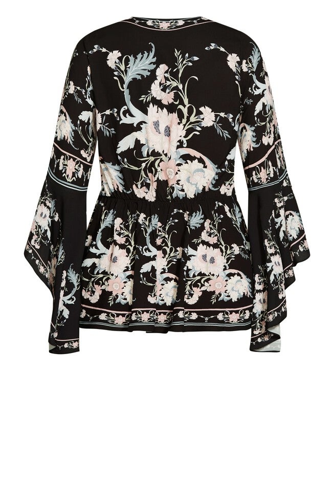Nouveau Chic Top - black, BLACK, alternate image number null