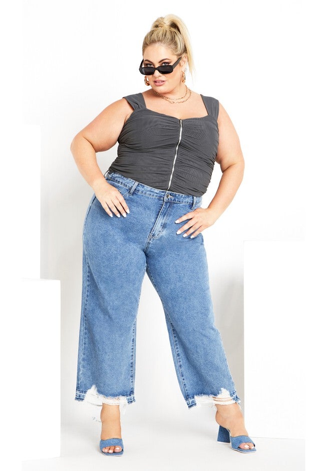 Billie Top - grey, GREY, on-hover image number 1